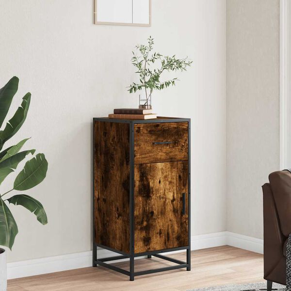 vidaXL Sideboard R&auml;uchereiche 35,5x35x76 cm Holzwerkstoff und Metall