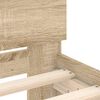 vidaXL Bettgestell mit Kopfteil Sonoma-Eiche 140x190 cm