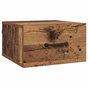 vidaXL Nachttisch Altholz 35 x 35 x 20 cm Holzwerkstoff