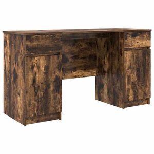 vidaXL Schreibtisch R&auml;uchereiche 140 x 49 x 76 cm Holzwerkstoff