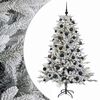 vidaXL K&uuml;nstlicher Weihnachtsbaum mit Weihnachtskugel 120 cm 150 LEDs