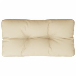 vidaXL Palettenkissen Beige 70x40x12 cm Stoff