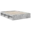 vidaXL Bettrahmen Beton Grau 150 x 200 cm Massives Kiefernholz