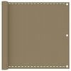 vidaXL Balkon-Sichtschutz Taupe 90x500 cm HDPE