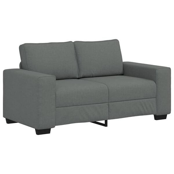 vidaXL 2-Sitzer-Sofa Dunkelgrau 120 cm Stoff