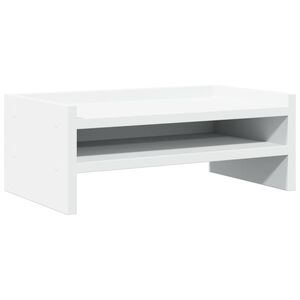 vidaXL Monitorst&auml;nder Wei&szlig; 42x24x16 cm Holzwerkstoff