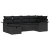vidaXL Gartensofa-set 6 stk. Poly Rattan