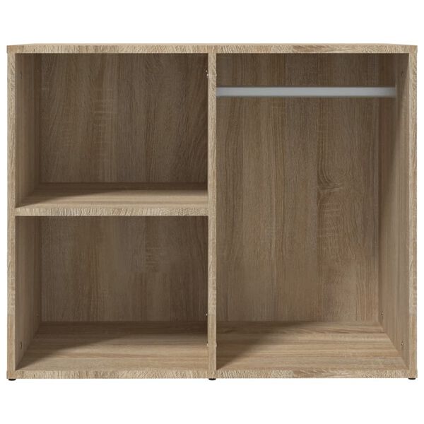vidaXL Regal f&uuml;r Schminktisch Sonoma-Eiche 80x40x65 cm Holzwerkstoff