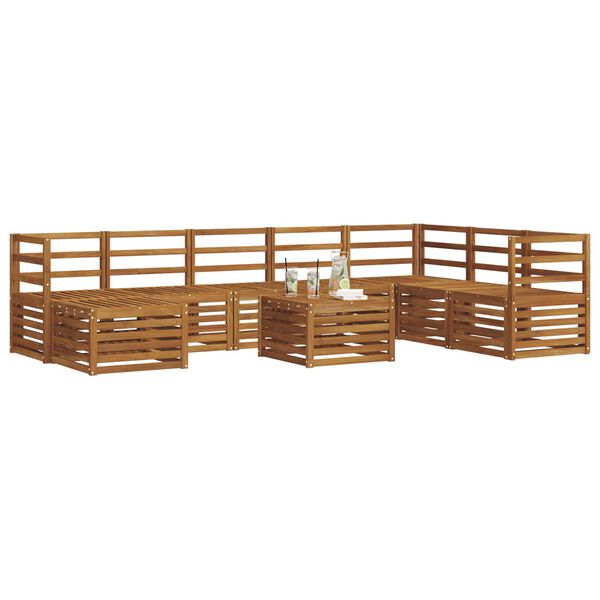 vidaXL Sofagarnituren Natur Massivholz Akazie