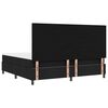 vidaXL Boxspringbett mit Matratze mit LED Schwarz 200 x 200 cm Stoff
