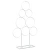 vidaXL Metall Weihnachtsbaum KUOPIO 60 cm Stahl Wei&szlig;