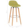 vidaXL Barhocker 2 Stk. Gr&uuml;n Stoff