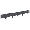 vidaXL Raseneinfassung 50 pcs 100 x 15 cm Stahl Anthrazit
