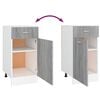 vidaXL Unterschrank mit Schublade Lyon Grau Sonoma 40x46x81,5 cm