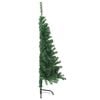vidaXL Künstlicher Halb-Weihnachtsbaum mit Ständer Grün 150 cm PVC