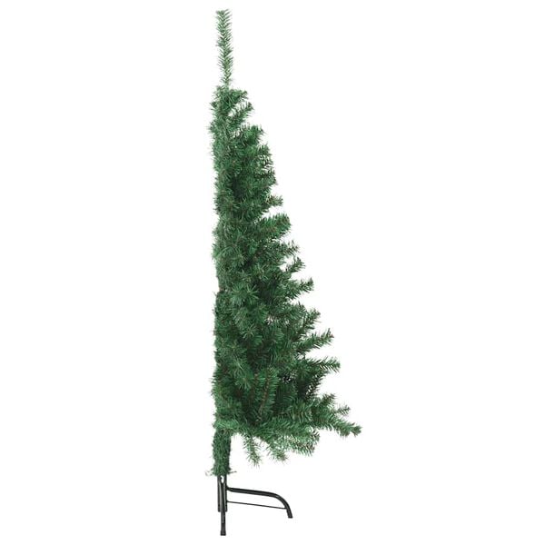 vidaXL Künstlicher Halb-Weihnachtsbaum mit Ständer Grün 150 cm PVC