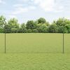 vidaXL Zaun mit Pfosten Grau 1.6 x 25 m Stahl und PVC