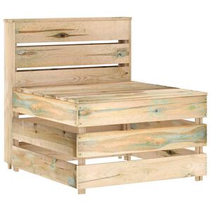 vidaXL Garten-Mittelsofa aus Paletten Kiefernholz Impr&auml;gniert
