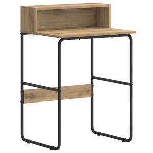 vidaXL Schreibtisch mit Stauraum Artisan-Eiche 60 x 50 x 91 cm