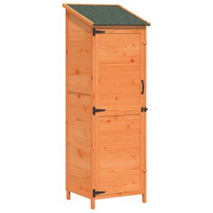 vidaXL Gartenschuppen Braun 59,5 x 56 x 176,5 cm Massivholz aus Fichte