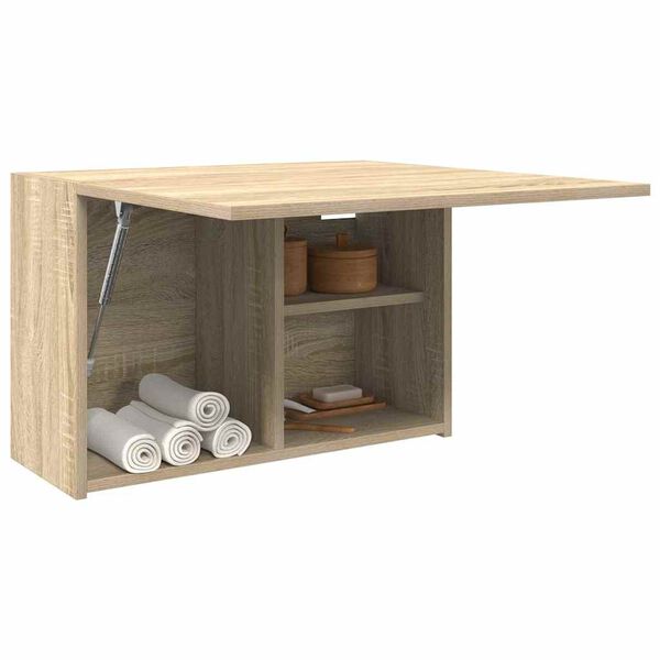 vidaXL Bad-Wandschrank Sonoma-Eiche 60x25x40 cm Holzwerkstoff
