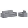 vidaXL Sofa 2 pcs Hellgrau 182 x 80 x 82 cm Stoff