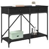 vidaXL Konsolentisch Schwarz Eichen-Optik 100 x 39 x 78,5 cm