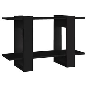 vidaXL B&uuml;cherregal/Raumteiler Schwarz 80x30x51 cm