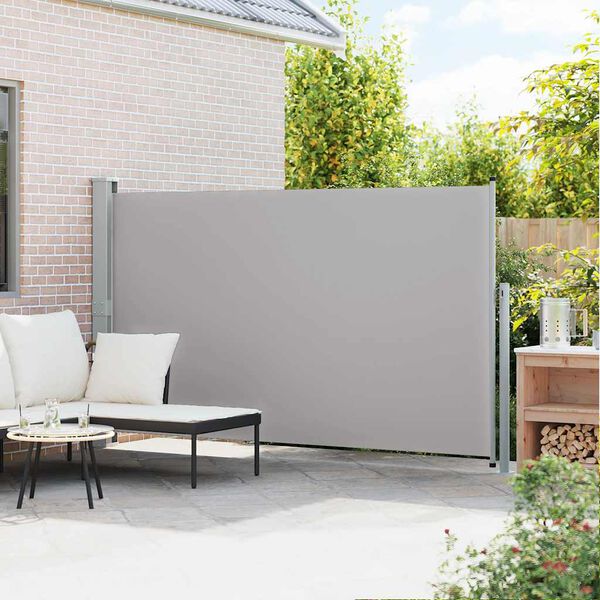 vidaXL Ausziehbare Seitenmarkise 170&times;300 cm Grau