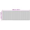 vidaXL Teppich Rechteckig Natur 100x300 cm Bambus