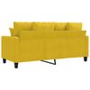 vidaXL 2-Sitzer-Sofa Gelb 140 cm Samt