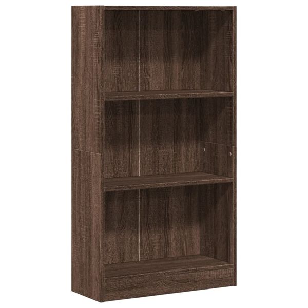 vidaXL Bücherregal Braun Eichen-Optik 60x24x109 cm Holzwerkstoff