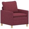 vidaXL Sofa Weinrot 76 x 81 x 87,5 cm Stoff