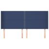 vidaXL Kopfteil mit Ohren Blau 183x16x118/128 cm Stoff