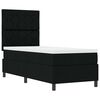 vidaXL Boxspringbett mit Matratze Schwarz 80 x 200 cm Stoff