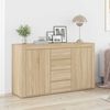 vidaXL Sideboard Sonoma-Eiche 120 x 36 x 69 cm Holzwerkstoff