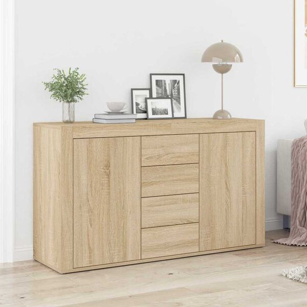 vidaXL Sideboard Sonoma-Eiche 120 x 36 x 69 cm Holzwerkstoff
