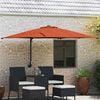 vidaXL Garten-Sonnenschirm Terrakotta 248,5 x 247,5 x 160 cm