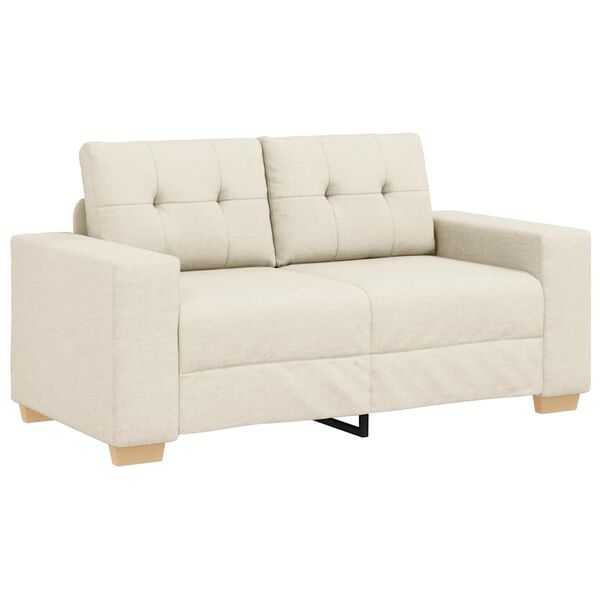 vidaXL Loveseat-Sofa Leinen 120 cm