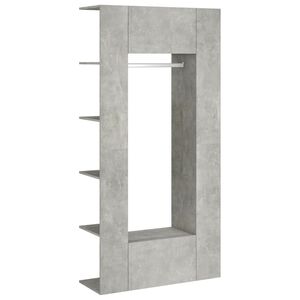 vidaXL Flurschr&auml;nke 2 Stk. Betongrau Holzwerkstoff