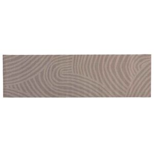 vidaXL K&uuml;chen Teppich Braun skandinavisch 150 x 45 cm 100% Polyamid