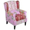 vidaXL Sessel mit Patchwork-Design Stoff