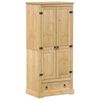 vidaXL Kleiderschrank Corona 76x50x170 cm Massivholz Kiefer