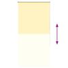 vidaXL Verdunkelungsrollo Gelb 70x130 cm Stoffbreite 65,7 cm Polyester