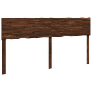 vidaXL Kopfteil mit Live Edge ROSTOCK Dunkelbraun 200 cm