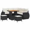 vidaXL Gartensofa-set 8 stk. Schwarz Poly-Rattan