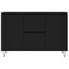 vidaXL Sideboard Schwarz 101,5x35x70 cm Holzwerkstoff