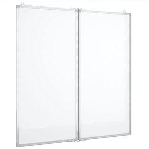 vidaXL Magnetisches Whiteboard Klappbar 80x80x1,7 cm Aluminium