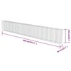 vidaXL Gabionenwand mit Abdeckung Verzinkter Stahl 900×50×150 cm