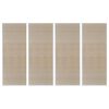 vidaXL Bambusteppiche 4 Stk. Rechteckig Natur 120x180 cm